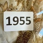 Joie  PAISLEY PRINTED RETRO BLOUSE Linen IN BROWN Cream SZ L #1955 Photo 9