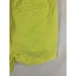 Boden Rachel Chino Shorts Neon Green Yellow Size 8 6" Photo 4