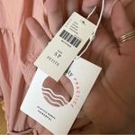 ANTHROPOLOGIE Daily Practice Pink Ruffle Hem Half Zip Pullover Dress Sz S Petite Photo 5