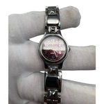 Hollywood Riding Club Watch Japan Movt Burgundy Dial Quartz Works 1” Face Photo 7