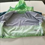 Cotopaxi  Women's Green and Blue Windbreaker Raincoat M Zip up Hooded Photo 5