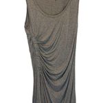 ALC Frank A.L.C. Gray Sleeveless Side Ruched Jersey Knit Mini Dress - size Large Photo 1
