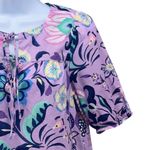 Talbots Womens Peasant Top Size Small Petite Peasant Bloomcore Floral Boho Artsy Photo 4