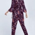 Anthropologie Maeve  3/4 bell sleeve tapered leg tie waist jumpsuit Photo 1