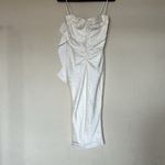 House Of CB HOUSE‎ OF CB 'Nanoushka' Ivory Satin Midi Dress NWOT size M Photo 6