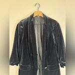 EXPRESS Black Shawl Collar Velvet Boyfriend Blazer Jacket size Small $108 Photo 6