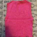ZARA Cropped Pink Sweater Tank Photo 1