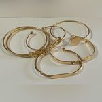 NEW 5 PC. Gold Bangle Bracelet Set Photo 0