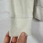 Chaser  Grey Lips Lashes Print Sweatshirt Womens S Casual Cozy Heart Elbow Girly Photo 5