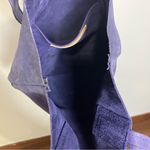 Noonday collection blue‎ purple leather tote bag Photo 7