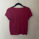 American Eagle Outfitters Women's Pink Short Sleeve Tee Photo 3