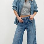 Free People CRVY Outlaw Wide-Leg Jeans Photo 0
