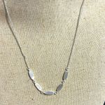 Kendra Scott  Fern Strand Collar Necklace Bright Silver Tone 16 inch Photo 0