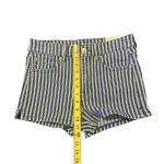 American Eagle  Hi Rise Shortie Blue‎ Striped Next Level Stretch Size 8 NWT Photo 3