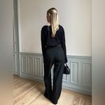 Djerf Avenue  Favorite Tailored High Waisted Straight Leg Pants Black Sz XXL Photo 3