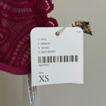 Free People Intimately sz XS red berry sz XS lace bralette NWT Photo 2