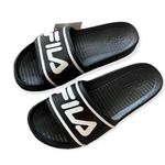 FILA  Sleek Slide Sandals Black & White Size 10 NWT Photo 0