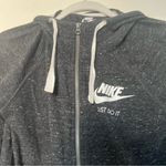 Nike  Dark Heathered Gray Sportswear Gym Vintage Zip Hoodie Size XSmall EUC Photo 1