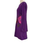 KATHMANDU IMPORTS Nepal 100% Cotton Embroidered Mini Dress Purple Suns S/M Size undefined Photo 7