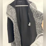 Diane Von Furstenberg  DVF Lulu Wool blend Boucle Long Coat Gray Black Women’s 0 Photo 10