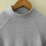Maeve Anthropologie Laney Marled Lilac Mock Neck Balloon Sleeve Sweater Size S Photo 6