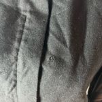 Judith And Charles Black Laine Wool Zip Bomber Jacket Leather Sleeve Size 4 Photo 2