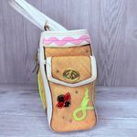 Coach Vintage rare  Straw ladybug leaf tote bag purse rhinestone handbag summer Photo 7