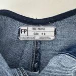 Free People Denim Jumpsuit 8 Blue Flared Halter One Piece Low Back 70s Retro Photo 8