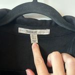 ZARA Black Suede Fringe Button Down Jacket Size S Photo 2