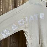 Free People  Movement Radiate Love Boho Ivory Long Sleeve Thinner Large Top Photo 1
