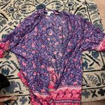 Cupcakes & Cashmere Women‎ Floral PINK/Purple Kimono Medium Pink Photo 9