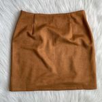 THML Suede Colorblock Mini Skirt in Tan/Cream Photo 5