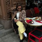 Vintage Epic New York Animal Print Cheetah Leopard Coat Jacket S Black Size 4 Photo 1