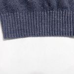Crippen Womens Navy Blue V Neck 100% Cotton Long‎ Sleeve Textured Knit Sweater M Size M Photo 1