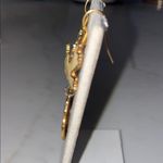 VTG EDGAR BEREBI WORLD PEACE DOVES Enameled Gold Cream Green Bird Earrings Photo 6