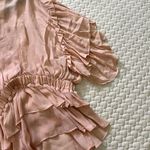 The Kooples NWOT  Ruffled Short Sleeved Top Size 1 Blouses Pink Womens Photo 6