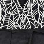 Lululemon Tank Top Size 8 Black White Leaf Print Athletic Sleeveless Photo 6