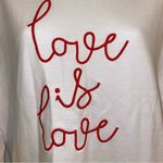 French Connection  Love Is Love Long Sleeve Crew Neck Pullover Sweatshirt 🆕 Photo 10