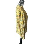 Anthropologie  Maeve Floral Balloon Sleeve Yellow Blue Keyhole Front Size 10 Photo 1