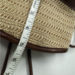Vintage Tan Woven Crossbody Handb Purse Brown Leather Trim Mini Boho 90s Photo 8