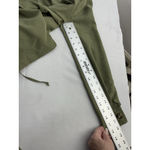 Requirements Womans  Jacket Small Green Button Up Draw String Waist Photo 6