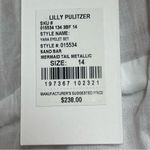 Lilly Pulitzer YARA SKIRT SET MERMAID TAIL METALLIC EYELET Sand Bar Cotton Sz 14 Photo 12