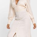 Miss Selfridge Cream Silk Dress Photo 1