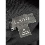 Talbots  Ribbed Stretch Solid Black Turtleneck Sweater Pullover Thin Size XL Photo 2