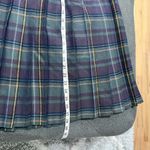Vintage French green & purple plaid wool pleated skirt XS matching scarf Size undefined Photo 6