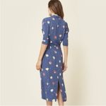 Christy Dawn  burgundy floral rare midi dress NEW Photo 2