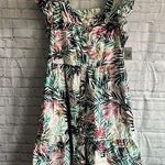 BeachLunchLounge tropical palm tree, beachy lightweight dress women’s size S nwt Photo 0