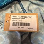 Title Nine SEAM DREAS PRINT BLUE JASE XS NWT Athletic Active Long Sleeve Dress Photo 7