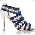 LK Bennett  Eloise‎ heels blue white size 10 $425 size 40 Photo 0