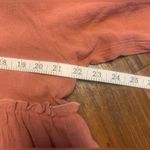 Anthropologie En Crème Cotton Paisley Embroider Boho Ruffled Hem Top Medium Photo 7